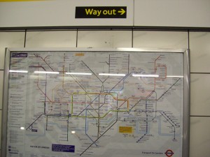 Tube (London Underground) Map Tube Map & Sign