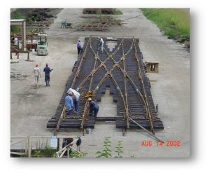 An Interlocking being assembled