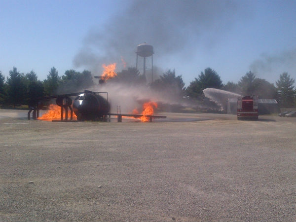 St. Louis Downtown Airport firefighter training