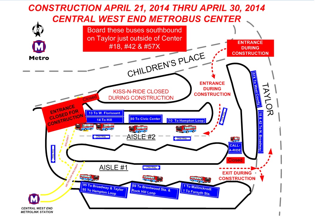 Boarding Changes at Central West End Transit Center - www.semadata.org Site | Metro Transit – St ...