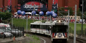 metrolink and new busch stadium