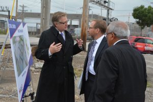Cortex President & CEO, Dennis Lower, DOT Acting Under Secretary of Transportation for Policy Peter Rogoff, FTA Regional Administrator for Region 7 Mokhtee Ahmad