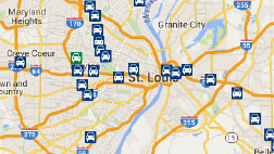 Park and Ride map