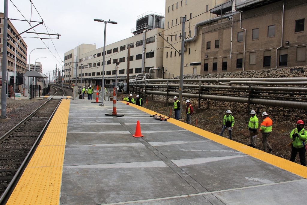 Central West End Platform Construction