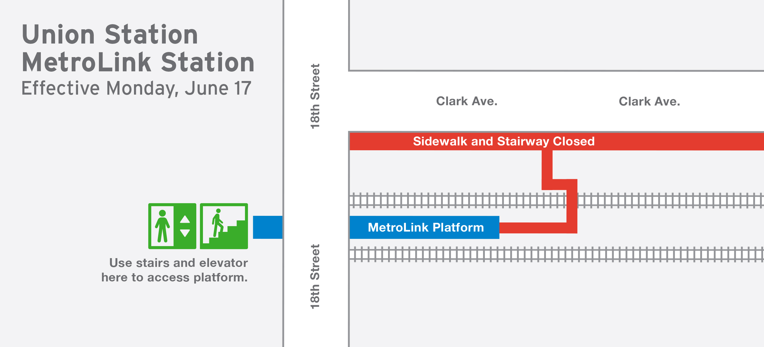 Union Station stairway map