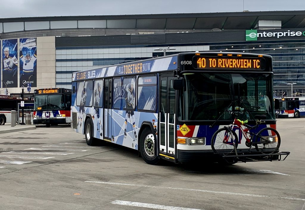 MetroBus in motion