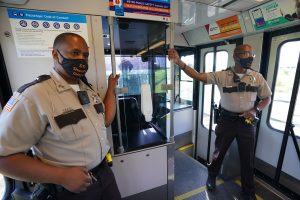 Deputy Sheriffs Patrol MetroLink Trains