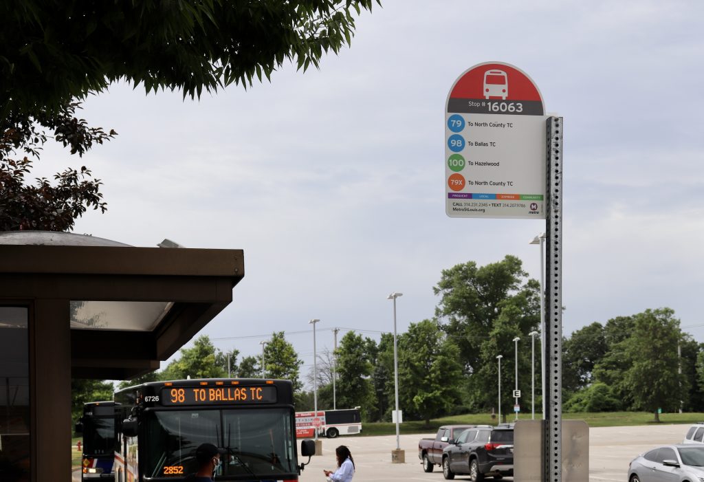 Image of new bus stop signs