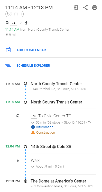 planning a metro trip