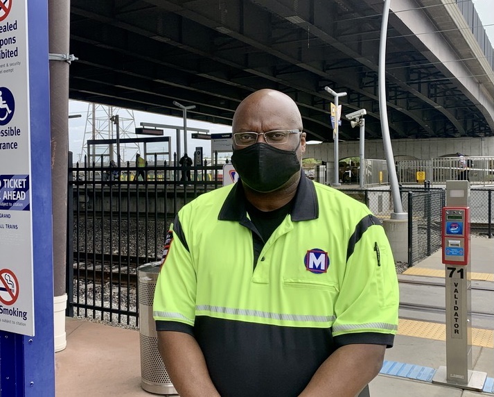 Public Safety Team Member Tony at the Grand MetroLink Station