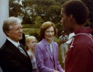 David Lee meets President and First Lady Carter