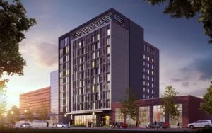 Rendering of the AC Hotel by Marriot in Downtown Clayton.