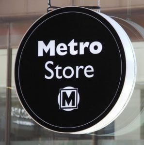 MetroStore sign