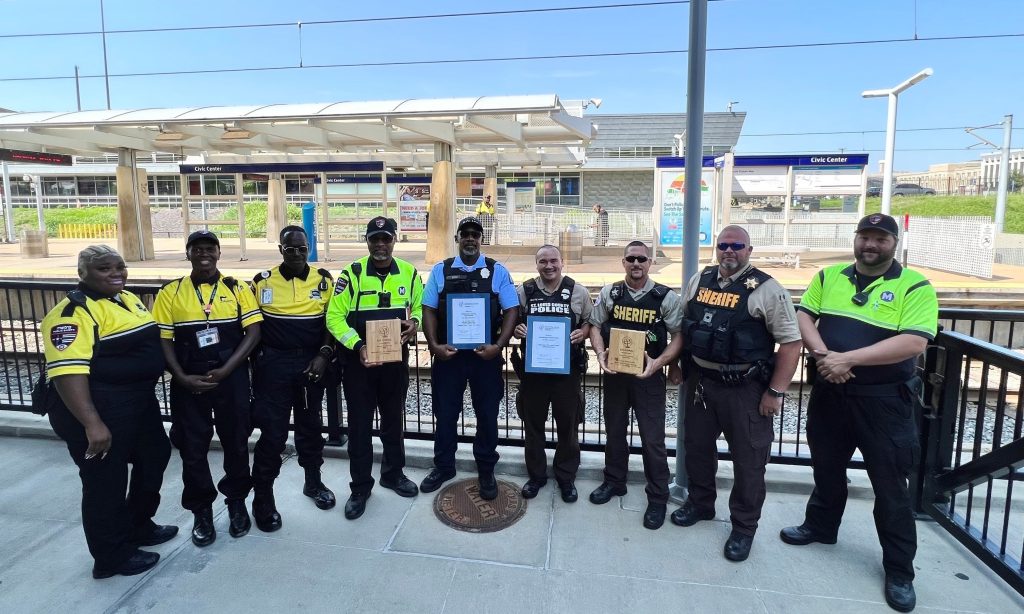 Photo of Public Safety, Allied and Law Enforcement Personnel Together with Awards They Have Received