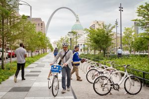 downtown bike rack