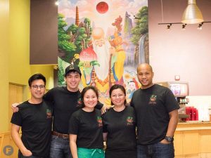 Image at Dao Tien Restaurant owners and employees.