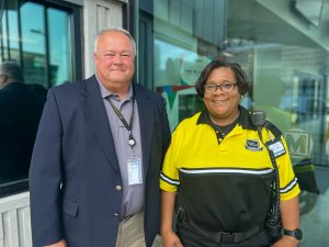 Metro Public Safety Director, Vern Summers and Metro Public Safety supervisor, Rochelle Ross.