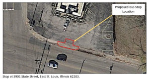 Overhead view of a Google Map of 5901 State Street