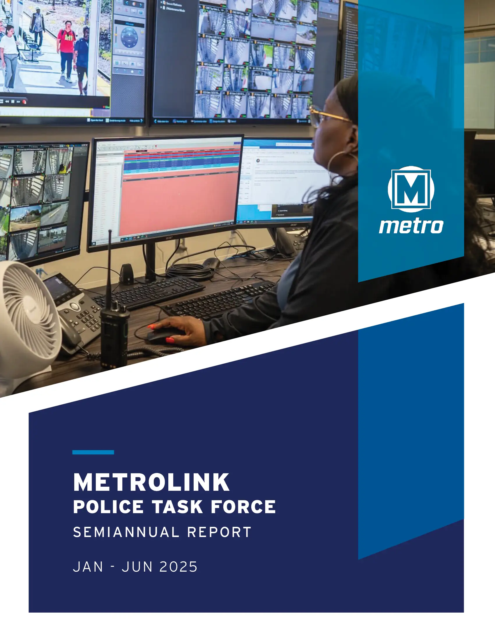Thumbnail: first page of Metro Semiannual Task Force Report for Q1-Q2 of 2025