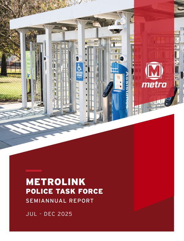 Thumbnail: first page of Metro Semiannual Task Force Report for July-Dec 2025