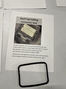 3D printed rooftop cabling connector seal